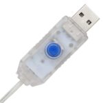 vidaXL Vianočný stromček s 100 LED-i Teplá biela 120 cm Akryl – Obrázok 6