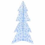 vidaXL Vianočný stromček s 160 LED-i Modrá 150 cm Akryl – Obrázok 2