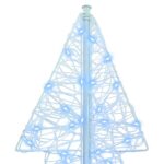 vidaXL Vianočný stromček s 240 LED-i Studená biela 180 cm Akryl – Obrázok 4