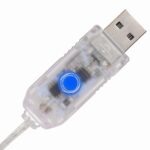 vidaXL Vianočný stromček s 240 LED-i Studená biela 180 cm Akryl – Obrázok 6