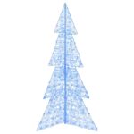 vidaXL Vianočný stromček s 240 LED-i Modrá 180 cm Akryl – Obrázok 2