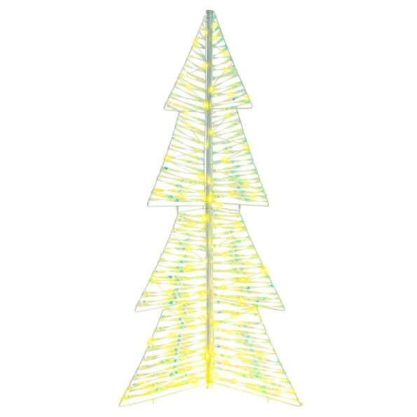 vidaXL Vianočný stromček s 160 LED-i Teplá biela 150 cm PET – Obrázok 2