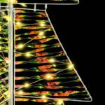vidaXL Vianočný stromček s 160 LED-i Teplá biela 150 cm PET – Obrázok 5