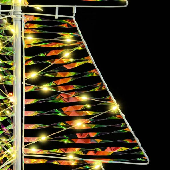 vidaXL Vianočný stromček s 160 LED-i Teplá biela 150 cm PET – Obrázok 5