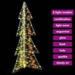 vidaXL Vianočný stromček s 160 LED-i Teplá biela 150 cm PET – Obrázok 7