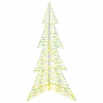 vidaXL Vianočný stromček s 240 LED-i Teplá biela 180 cm PET – Obrázok 2