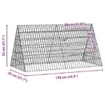 vidaXL Klietka pre králiky Strieborná 110 x 55 x 55 cm – Obrázok 11