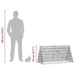 vidaXL Klietka pre králiky Strieborná 110 x 55 x 55 cm – Obrázok 12
