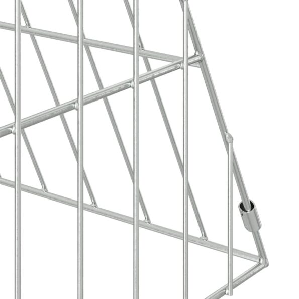 vidaXL Klietka pre králiky Strieborná 110 x 55 x 55 cm – Obrázok 9