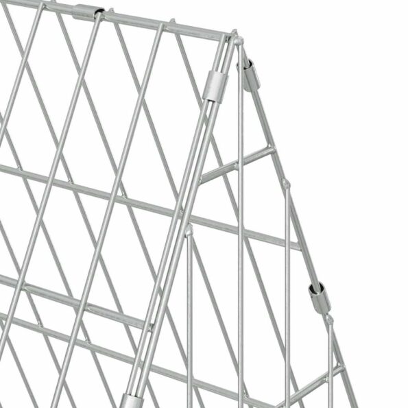 vidaXL Klietka pre králiky Strieborná 215 x 55 x 55 cm – Obrázok 10