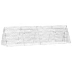vidaXL Klietka pre králiky Strieborná 215 x 55 x 55 cm – Obrázok 2