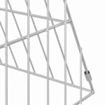 vidaXL Klietka pre králiky Strieborná 215 x 55 x 55 cm – Obrázok 9