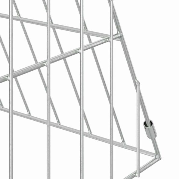 vidaXL Klietka pre králiky Strieborná 215 x 55 x 55 cm – Obrázok 9