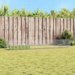 vidaXL Klietka pre králiky Strieborná 650 x 55 x 55 cm