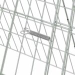 vidaXL Klietka pre králiky Strieborná 650 x 55 x 55 cm – Obrázok 8