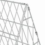 vidaXL Klietka pre králiky Strieborná 650 x 55 x 55 cm – Obrázok 10