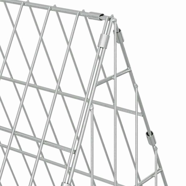 vidaXL Klietka pre králiky Strieborná 650 x 55 x 55 cm – Obrázok 10
