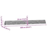 vidaXL Klietka pre králiky Strieborná 650 x 55 x 55 cm – Obrázok 11