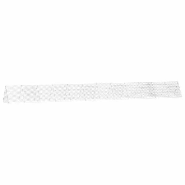 vidaXL Klietka pre králiky Strieborná 650 x 55 x 55 cm – Obrázok 2