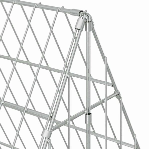 vidaXL Klietka pre králiky Strieborná 110 x 100 x 85 cm – Obrázok 10
