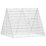 vidaXL Klietka pre králiky Strieborná 110 x 100 x 85 cm – Obrázok 2