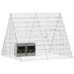 vidaXL Klietka pre králiky Strieborná 110 x 100 x 85 cm – Obrázok 3