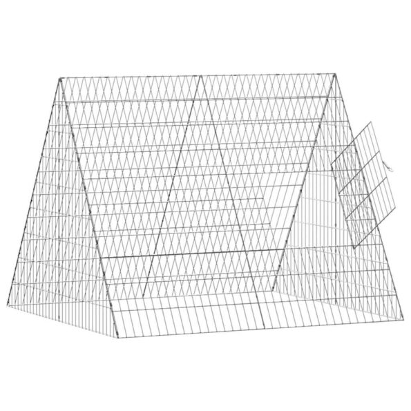 vidaXL Klietka pre králiky Strieborná 110 x 100 x 85 cm – Obrázok 5