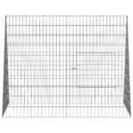 vidaXL Klietka pre králiky Strieborná 110 x 100 x 85 cm – Obrázok 6