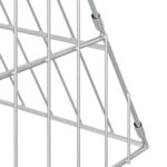vidaXL Klietka pre králiky Strieborná 110 x 100 x 85 cm – Obrázok 9