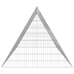 vidaXL Klietka pre králiky Strieborná 215 x 100 x 85 cm – Obrázok 7