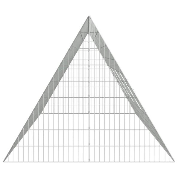 vidaXL Klietka pre králiky Strieborná 215 x 100 x 85 cm – Obrázok 7