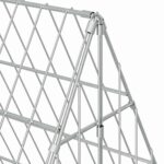 vidaXL Klietka pre králiky Strieborná 650 x 100 x 85 cm – Obrázok 10
