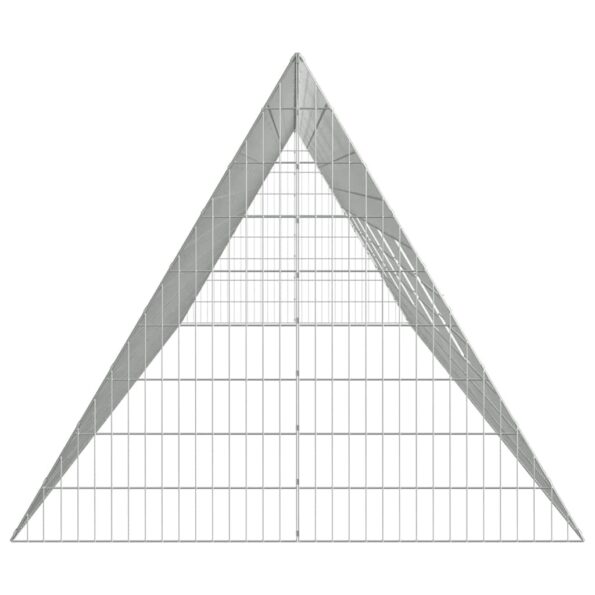 vidaXL Klietka pre králiky Strieborná 650 x 100 x 85 cm – Obrázok 7
