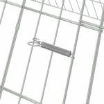 vidaXL Klietka pre králiky Strieborná 650 x 100 x 85 cm – Obrázok 8