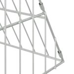 vidaXL Klietka pre králiky Strieborná 650 x 100 x 85 cm – Obrázok 9