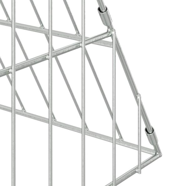 vidaXL Klietka pre králiky Strieborná 650 x 100 x 85 cm – Obrázok 9
