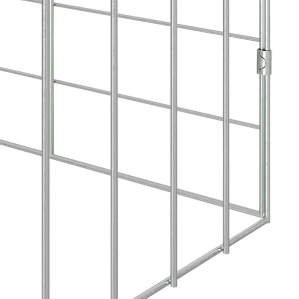vidaXL Klietka pre králiky Strieborná 100 x 78 x 78 cm – Obrázok 10