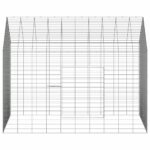 vidaXL Klietka pre králiky Strieborná 100 x 78 x 78 cm – Obrázok 7