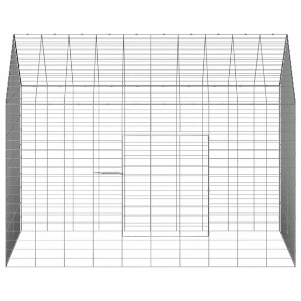 vidaXL Klietka pre králiky Strieborná 100 x 78 x 78 cm – Obrázok 7