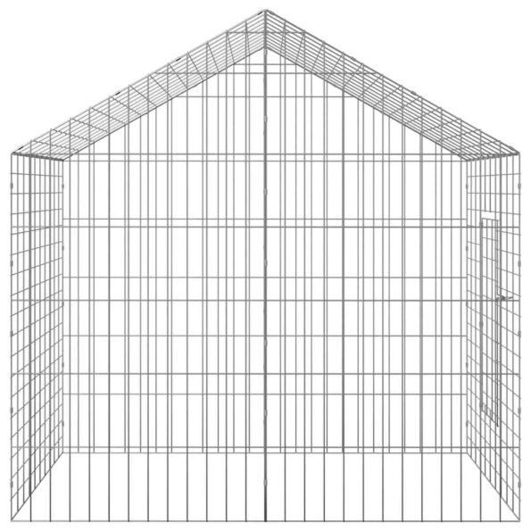 vidaXL Klietka pre králiky Strieborná 100 x 78 x 78 cm – Obrázok 8