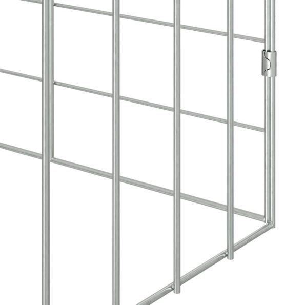 vidaXL Klietka pre králiky Strieborná 200 x 78 x 78 cm – Obrázok 10