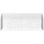 vidaXL Klietka pre králiky Strieborná 200 x 78 x 78 cm – Obrázok 7