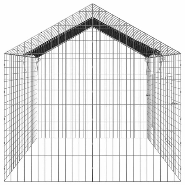 vidaXL Klietka pre králiky Strieborná 200 x 78 x 78 cm – Obrázok 8
