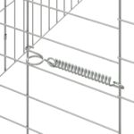 vidaXL Klietka pre králiky Strieborná 200 x 78 x 78 cm – Obrázok 9