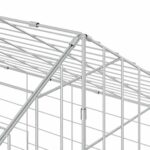 vidaXL Klietka pre králiky Strieborná 400 x 78 x 78 cm – Obrázok 10