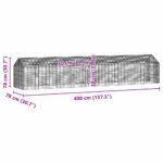 vidaXL Klietka pre králiky Strieborná 400 x 78 x 78 cm – Obrázok 11