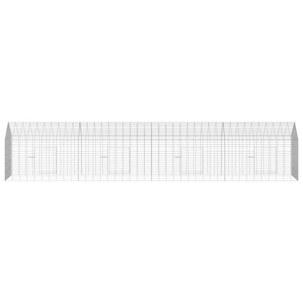 vidaXL Klietka pre králiky Strieborná 400 x 78 x 78 cm – Obrázok 6