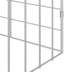 vidaXL Klietka pre králiky Strieborná 400 x 78 x 78 cm – Obrázok 9