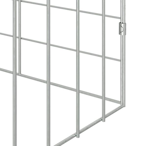 vidaXL Klietka pre králiky Strieborná 600 x 78 x 78 cm – Obrázok 10