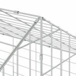 vidaXL Klietka pre králiky Strieborná 600 x 78 x 78 cm – Obrázok 11